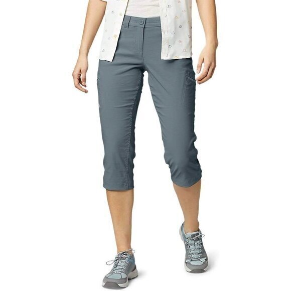 Eddie Bauer Women's Outdoor Hiking Capris Pants in Graphite Size 10 - Picture 1 of 11